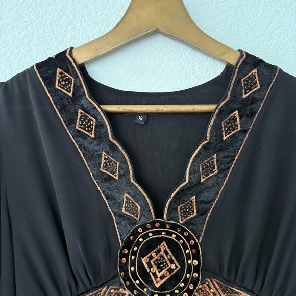 Paula Richi- Long Sleeve Chiffon Style Top - 38 - Picture 2 of 9